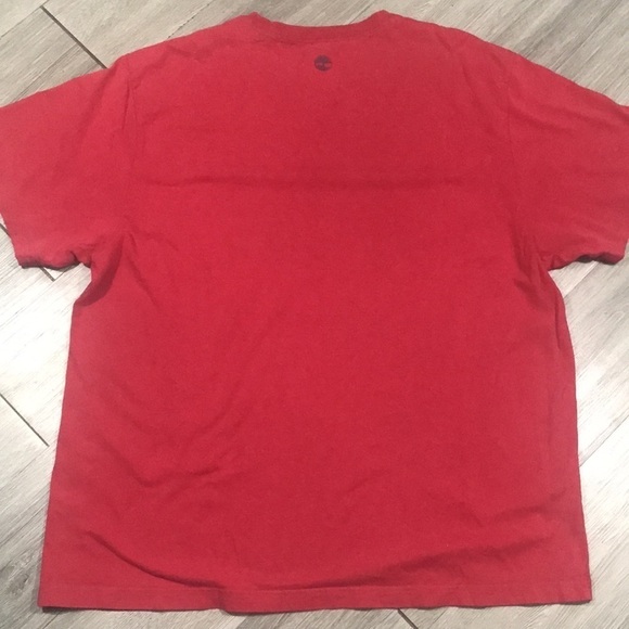 Timberland Red Crew Nevk S/S Screen T-Shirt XXL - Picture 7 of 8